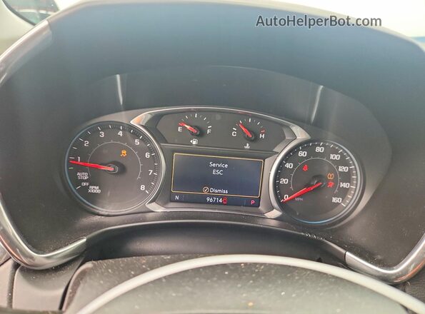 2GNAXLEX5K6269409 2019 CHEVROLET EQUINOX Белый Вид щитка приборов