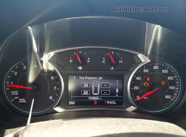 2GNAXLEX7K6248562 2019 CHEVROLET EQUINOX White Instrument cluster view