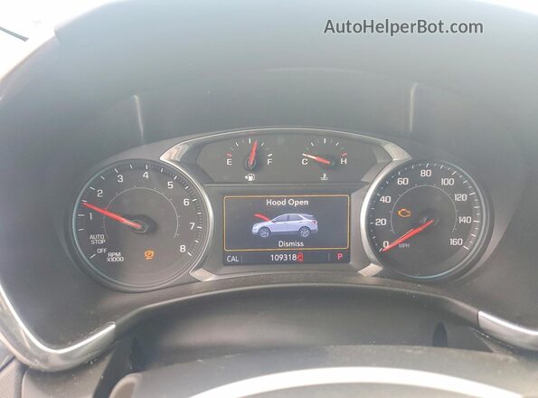 2GNAXLEX9K6127838 2019 CHEVROLET EQUINOX White Instrument cluster view