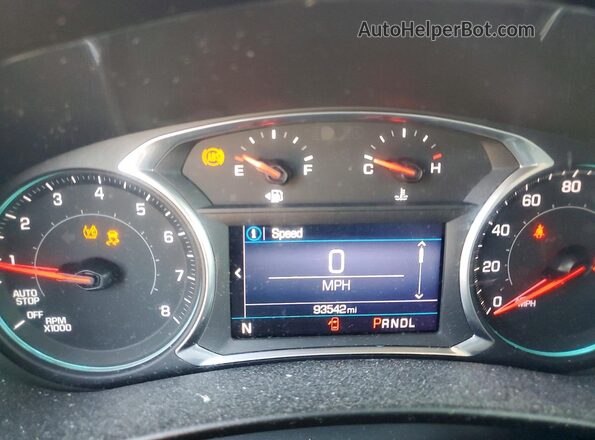 2GNAXTEV0M6161880 2021 CHEVROLET EQUINOX Black Вид щитка приладів