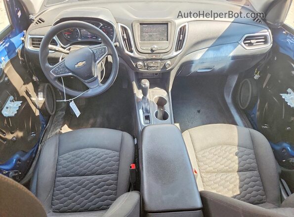 2GNAXUEV2M6101671 2021 CHEVROLET EQUINOX Blue Dashboard view