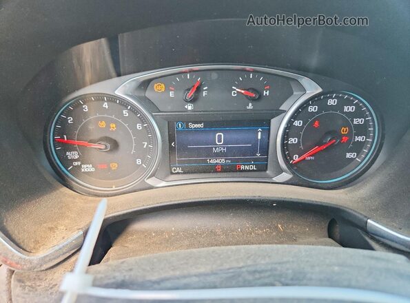2GNAXVEX9K6154565 2019 CHEVROLET EQUINOX Black Instrument cluster view