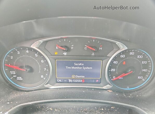 2GNAXYEX0K6237299 2019 CHEVROLET EQUINOX Silver Instrument cluster view