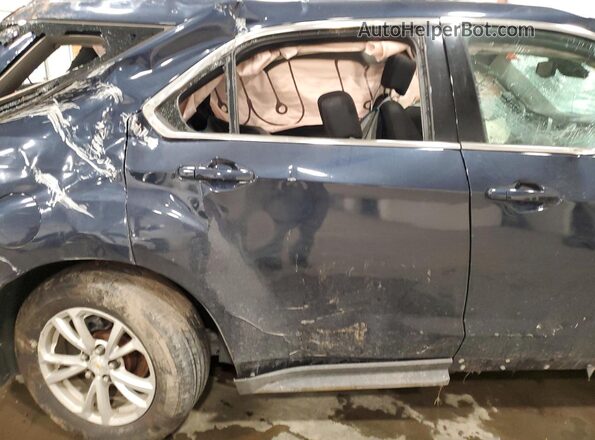 2GNFLFEK0H6192125 2017 CHEVROLET EQUINOX Blue უკანა სალონის ხედი