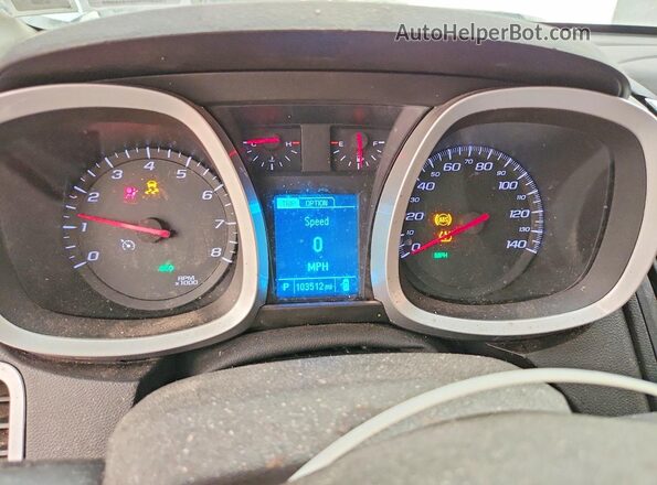 2GNFLFEK7G6215141 2016 CHEVROLET EQUINOX Silver Вид щитка приладів
