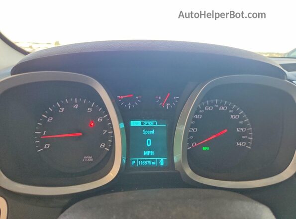 2GNFLGE32G6131386 2016 CHEVROLET EQUINOX Maroon Вид щитка приладів
