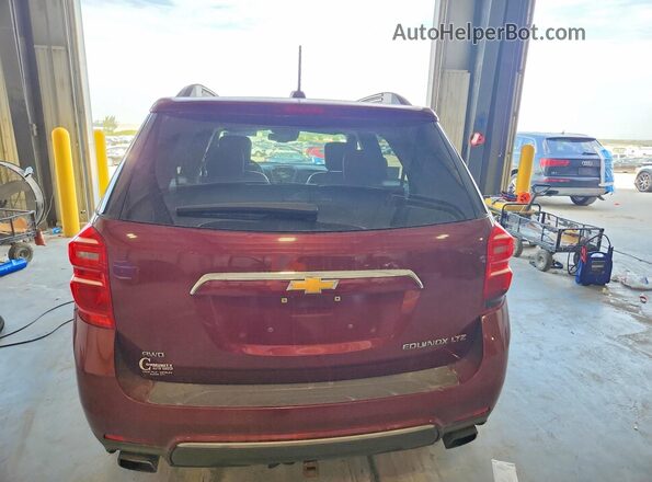 2GNFLGE32G6131386 2016 CHEVROLET EQUINOX Maroon Вид ззаду