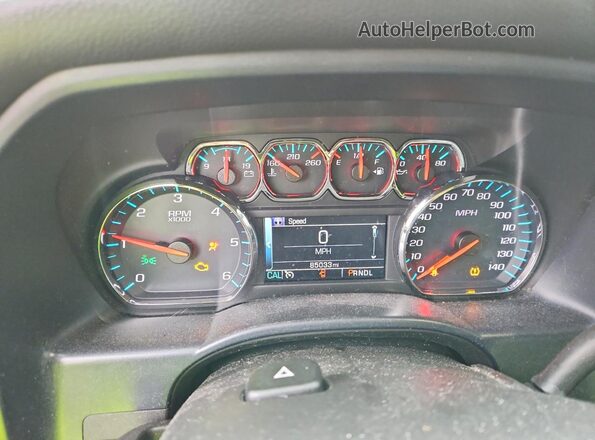 2GTV2MEC5K1187446 2019 GMC SIERRA Черный Вид щитка приборов
