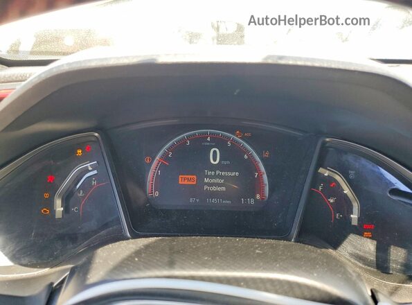 2HGFC1E51LH705449 2020 HONDA CIVIC Белый Вид щитка приборов