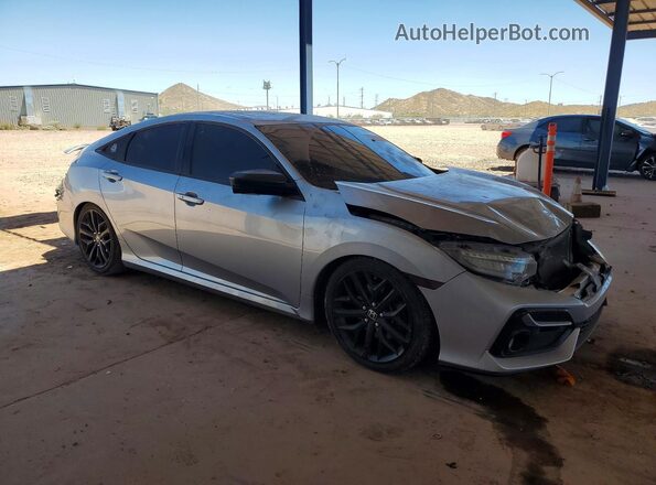 2HGFC1E52LH708666 2020 HONDA CIVIC Silver Przód prawy