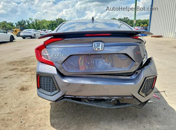2HGFC1E53JH701514 2018 HONDA CIVIC Gray Widok z tyłu