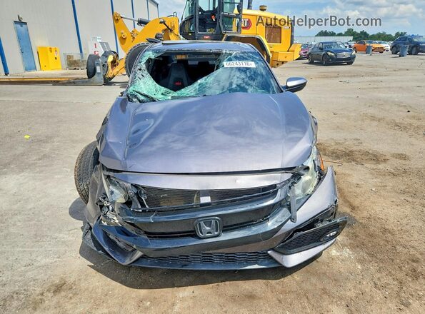 2HGFC1E53JH701514 2018 HONDA CIVIC Gray Widok z przodu