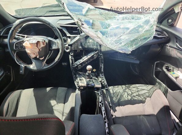 2HGFC1E53JH701514 2018 HONDA CIVIC Gray Widok deski rozdzielczej