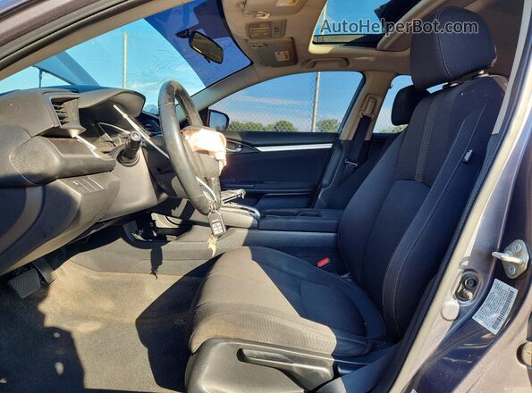 2HGFC1F36JH641161 2018 HONDA CIVIC Gray Widok wnętrza z przodu