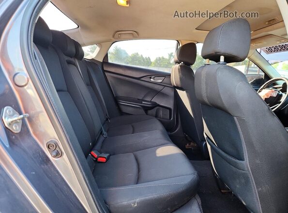 2HGFC1F36JH641161 2018 HONDA CIVIC Gray Widok tylnych siedzeń