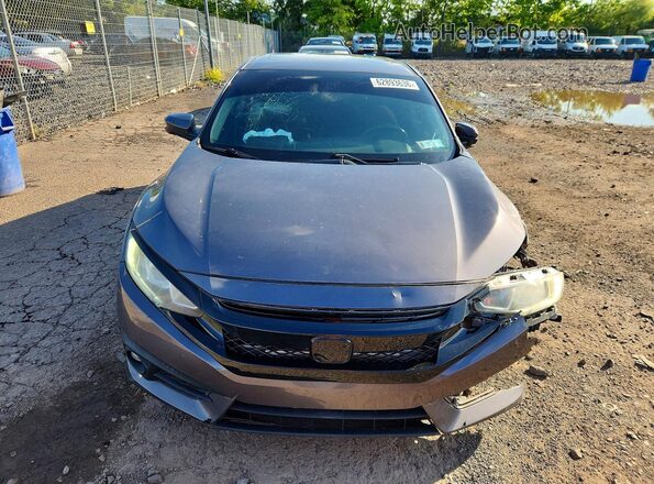 2HGFC1F36JH641161 2018 HONDA CIVIC Gray Widok z przodu