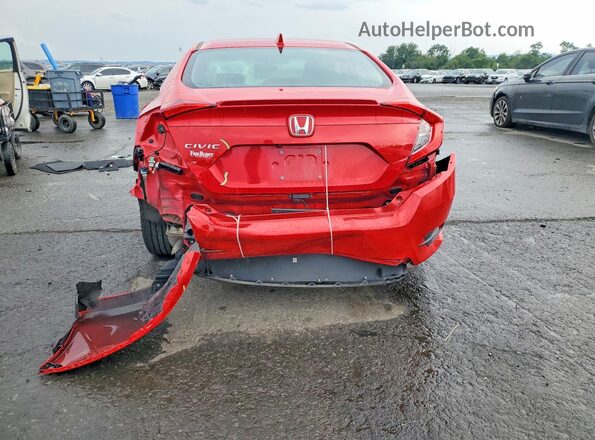 2HGFC1F38LH683186 2020 HONDA CIVIC Red Rear view