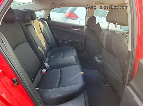2HGFC1F38LH683186 2020 HONDA CIVIC Red Rear seats view