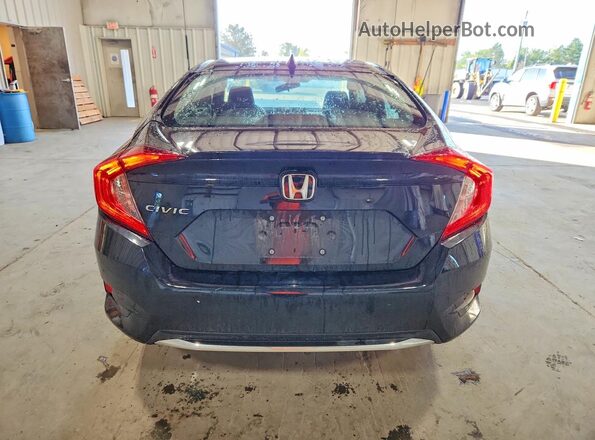 2HGFC1F38MH704281 2021 HONDA CIVIC Black Widok z tyłu