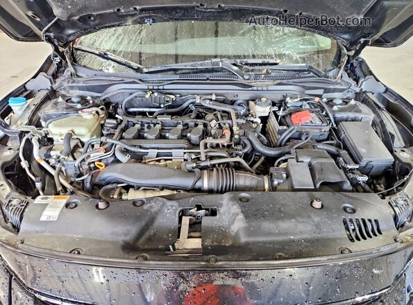 2HGFC1F38MH704281 2021 HONDA CIVIC Black Widok wnętrza z tyłu