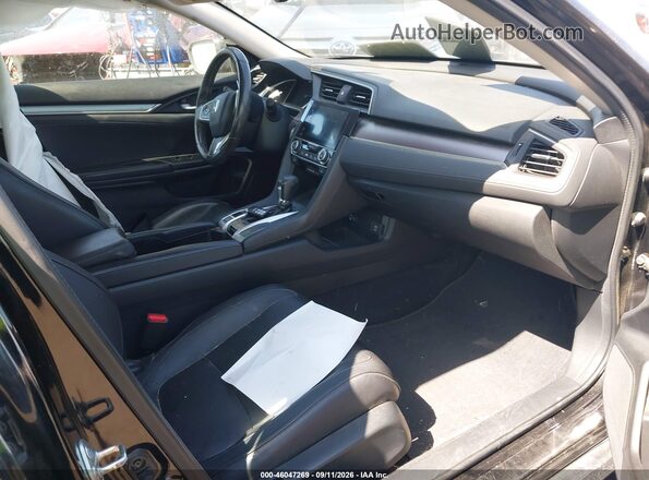 2HGFC1F71GH656078 2016 HONDA CIVIC Black Front interior view