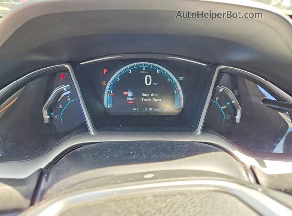 2HGFC1F78GH636894 2016 HONDA CIVIC Black Instrument cluster view