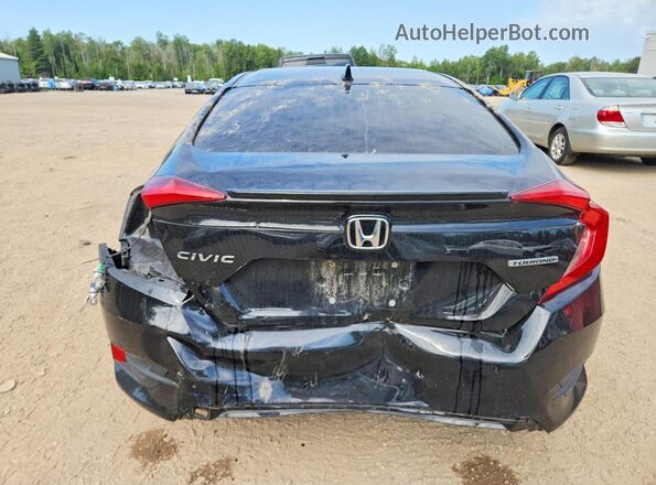 2HGFC1F93JH101545 2018 HONDA CIVIC Black უკანა ხედი