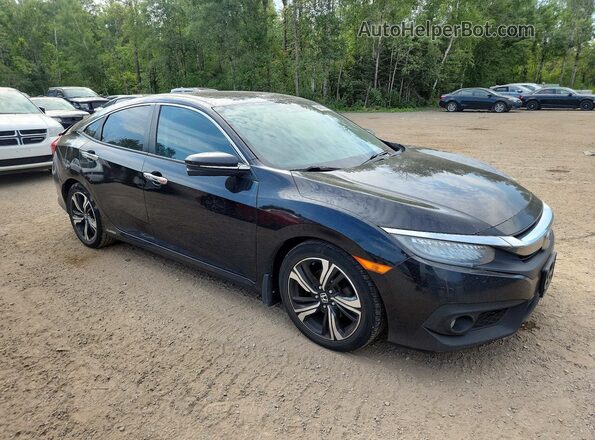 2HGFC1F93JH101545 2018 HONDA CIVIC Black წინა მარჯვენა