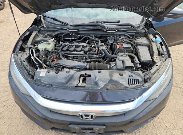2HGFC1F93JH101545 2018 HONDA CIVIC Black უკანა სალონის ხედი