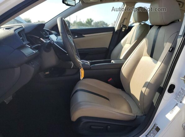 2HGFC1F94GH635937 2016 HONDA CIVIC Белый Вид салона спереди