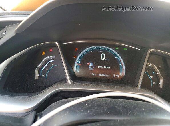 2HGFC1F94GH635937 2016 HONDA CIVIC Белый Вид щитка приборов