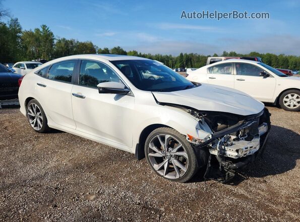 2HGFC1F97KH101937 2019 HONDA CIVIC Белый Передняя правая четверть