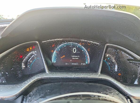 2HGFC1F97KH101937 2019 HONDA CIVIC Белый Вид щитка приборов