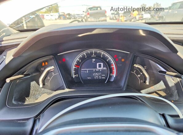 2HGFC2F50GH535398 2016 HONDA CIVIC Silver Instrument cluster view
