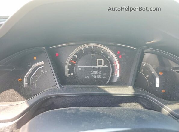 2HGFC2F50GH574265 2016 HONDA CIVIC White Instrument cluster view