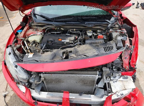 2HGFC2F50JH511593 2018 HONDA CIVIC Red Rear interior view
