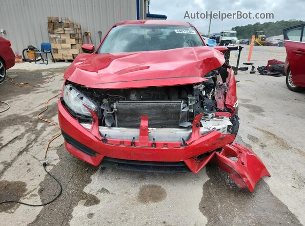 2HGFC2F50JH511593 2018 HONDA CIVIC Red Front view