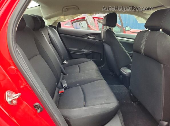 2HGFC2F50JH511593 2018 HONDA CIVIC Red Rear seats view