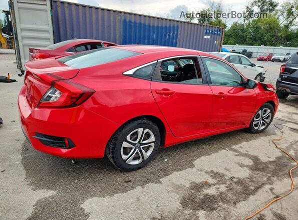 2HGFC2F50JH511593 2018 HONDA CIVIC Red Rear right