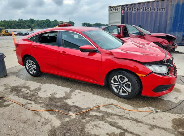 2HGFC2F50JH511593 2018 HONDA CIVIC Red Front right