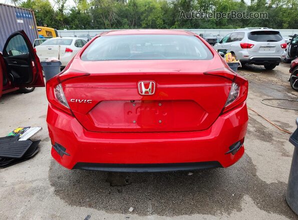2HGFC2F50JH511593 2018 HONDA CIVIC Red Rear view