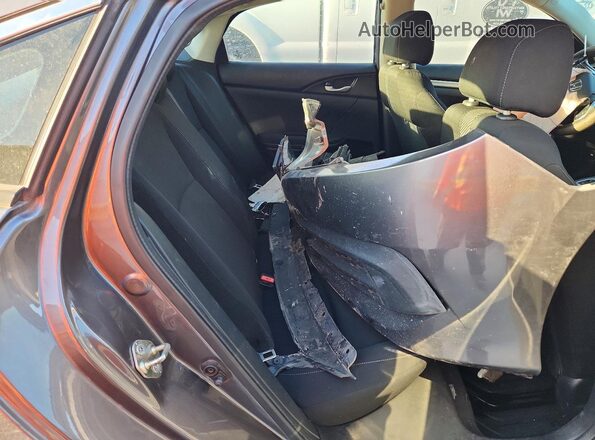 2HGFC2F51HH513847 2017 HONDA CIVIC Gray უკანა სავარძლების ხედი