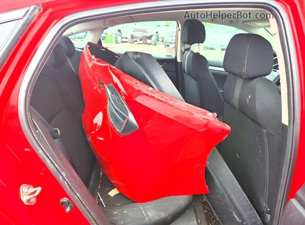 2HGFC2F51HH552955 2017 HONDA CIVIC Red Widok tylnych siedzeń