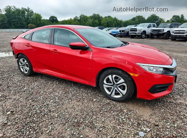 2HGFC2F51HH552955 2017 HONDA CIVIC Red Przód prawy