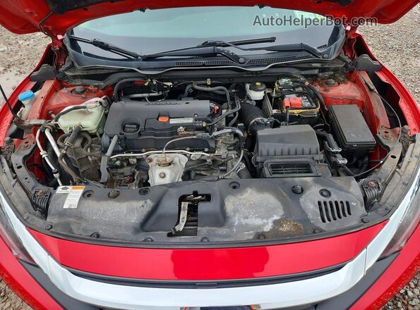 2HGFC2F51HH552955 2017 HONDA CIVIC Red Widok wnętrza z tyłu