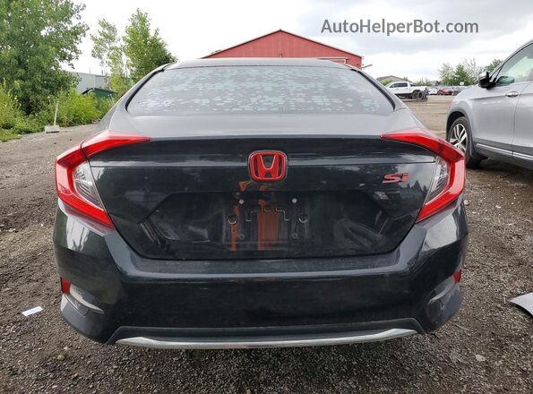 2HGFC2F51KH010052 2019 HONDA CIVIC Black უკანა ხედი
