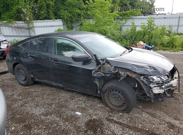 2HGFC2F51KH010052 2019 HONDA CIVIC Black წინა მარჯვენა