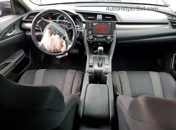 2HGFC2F51KH010052 2019 HONDA CIVIC Black წინა პანელის ხედი