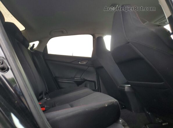 2HGFC2F51KH010052 2019 HONDA CIVIC Black უკანა სავარძლების ხედი