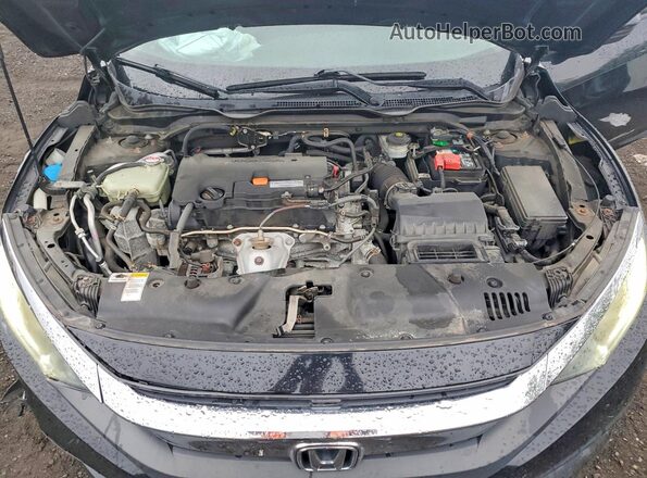 2HGFC2F52GH506792 2016 HONDA CIVIC Black Widok wnętrza z tyłu